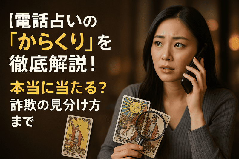 電話占いの「からくり」を徹底解説！本当に当たる？詐欺の見分け方まで